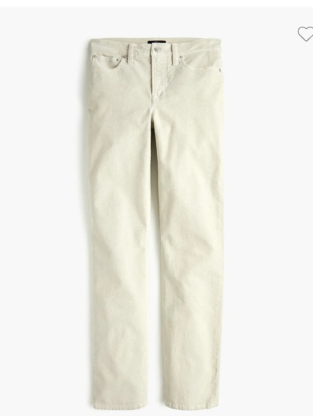 J. Crew Vintage slim-straight corduroy pant